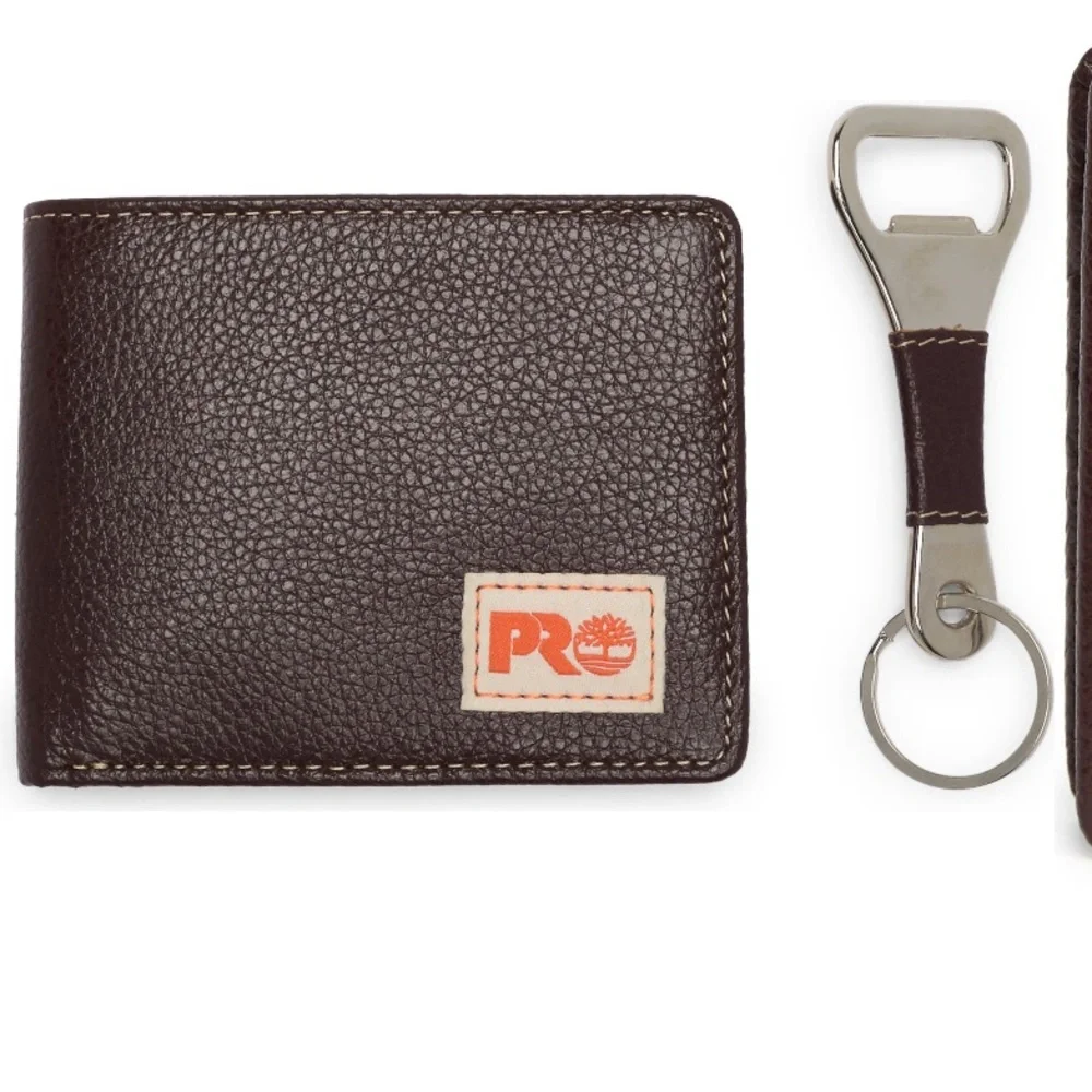 Timberland Bifold Wallet & Bottle Opener Set NWT